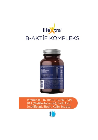 LifeXtra B-Aktif Kompleks ( B- Aktif Kompleks Takviye Edici Gıda