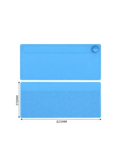 Te-729 Antistatik Isıya Dayanıklı Elektronik Tamir Matı Silikon Pad 825 X 370 Mm Mavi
