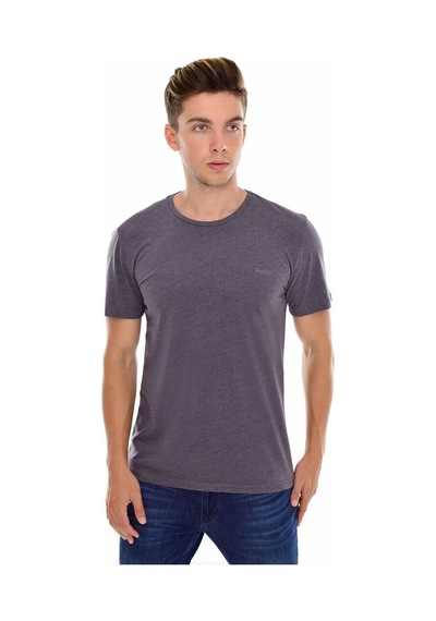Erkek Bisiklet Yaka Slim Fit Brooklyn Baskılı Tişort Spr 266 001