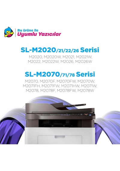Samsung Mlt-d111l Uyumlu Toner 2'li Paket / Xpress M2020 / M2022 / M2070 Yüksek Kapasiteli