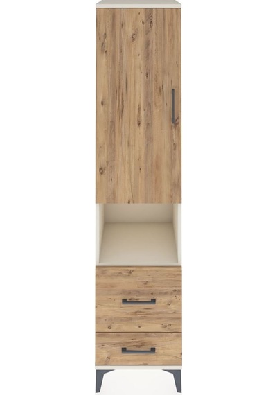 Hyperion Dolap 2 Raflı 2 Çekmeceli Tek Askılı 44x44x195 Aytaşı-çam Aytası