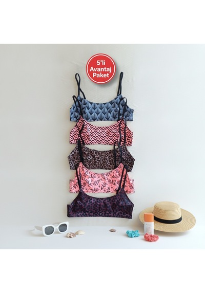 Bonbon Kadın Balensiz Desteksiz Scoop Bralet 5 Renk 5'li Paket Avantaj Paket Leopar Mavi Pembe Çiçek Geometri Desenli Sütyen Bb2817 Desen1 Bonbon Kadın Balensiz Desteksiz Scoop Bralet 5 Renk 5'li Paket Avantaj Paket Leopar Mavi Pembe Çiçek Geometri Desenli Sütyen Bb2817 Desen1