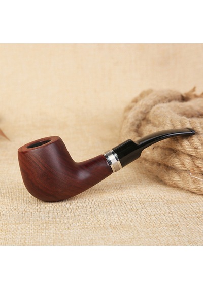 Falconetti 9 MM Metal Bilezikli Ebony Ahşap Pipo  Py71