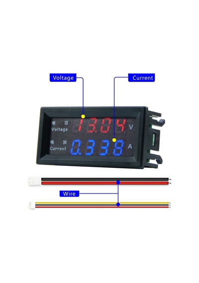 Alkatronik-Panel Tip Dc 0-200V 10A Mv Voltmetre Ma Ampermetre M4430