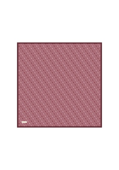 Pierre Cardin Bordo 90x90 İpek Krep Saten Eşarp Bordo Bordo
