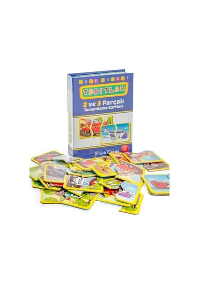 Dıy Toy Hayvanlar Ve Taşıtlar Tamamlama 2 Ve 3 Parçalı Zeka Kartları