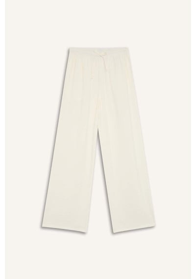 Defacto Regular Fit Esnek Belli Plaj Pantolonu-fall İn Love E1172ax25smwt16 Beyaz