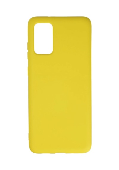 Samsung Uyumlu Galaxy S20 Plus Uyumlu Kılıf Nano İçi Kadife Silikon - Sarı