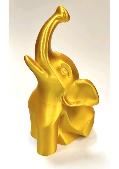 Gold Minimal Natural Fil Biblosu Hediyelik Modern Ev Dekorasyon Ürünü 14cm
