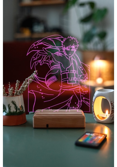 Modiwa Design Naruto Gaara 16 Renk Gece Lambası