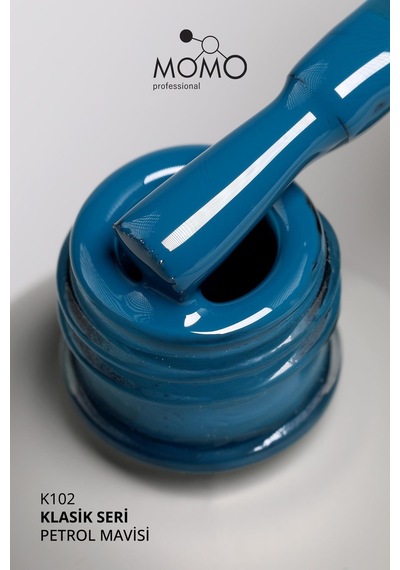 Momo Professional Kalıcı Oje K102 Petrol Mavisi 14 Ml