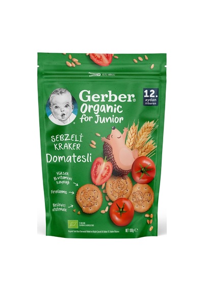 Organik Tahıl Bazlı Domatesli Sebzeli Kraker 100 Gram