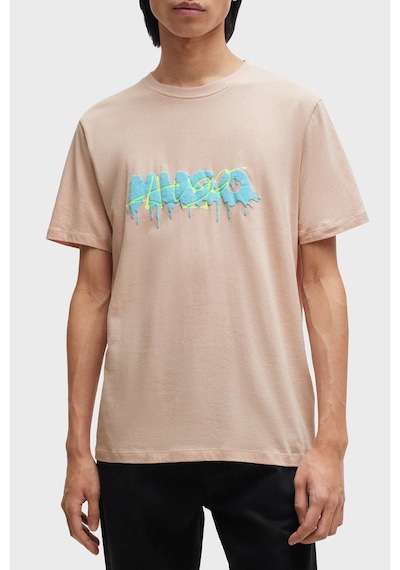 Hugo Erkek T Shirt 50515282 681 Pudra Pudra