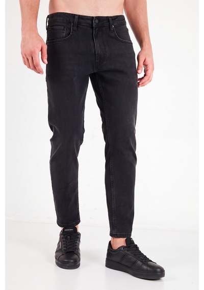 Buratti Pamuklu Normal Bel Boru Paça Jeans Erkek Kot Pantolon 5901f03mılano Siyah