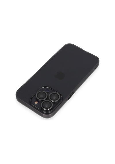 Apple iPhone Uyumlu 13 Pro Kılıf Luko Lens Silikon - Siyah İtdark27737