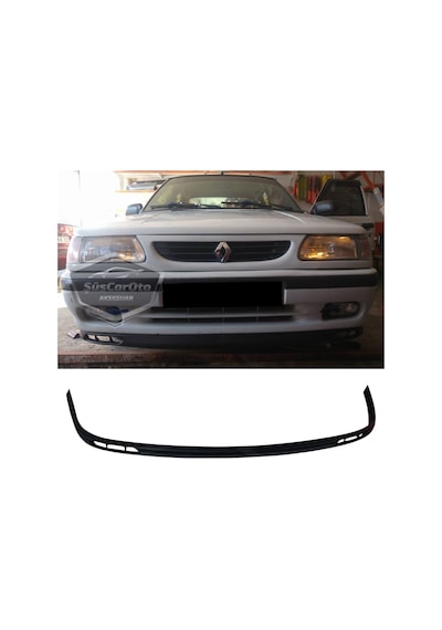 Renault 9-11 Broadway Fairway Uyumlu Üniversal Laguna Lip Esnek Ön Lip 2 Parça Tampon Altı Dil Karlık Ön Ek 00 Şüscaroto Aksesuar