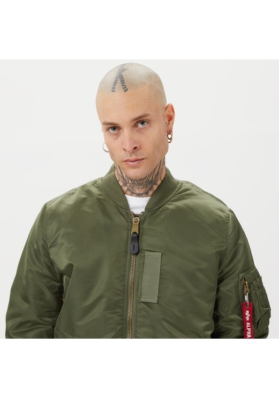 Alpha Industrıes Alpha Industries Ma-1 Mod Flight Erkek Yeşil Ceket