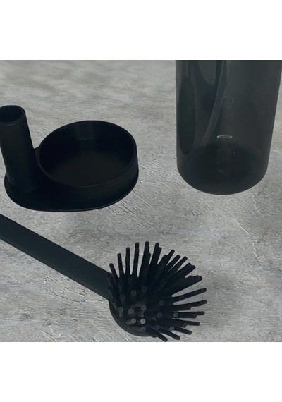 Plastik Sıvı Sabunluk Ve Silikon Bulaşık Sıyırma Fırçası Kutuludur Çok Renkli