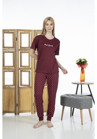 Estiva 24136 Kadın Kısa Kollu Yazlık Penye Pijama Takımı 001