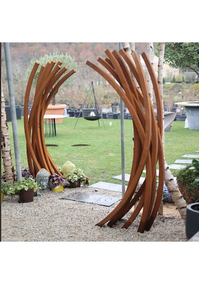 Corten Dekoratif Bahçe Heykeli