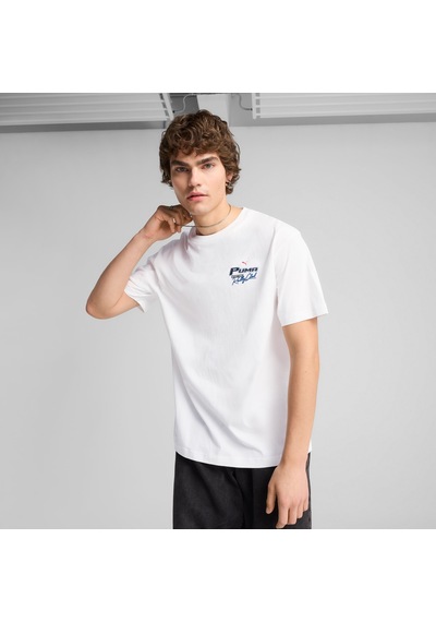 Puma Graphics Erkek Beyaz Tişört 629637-02 Beyaz