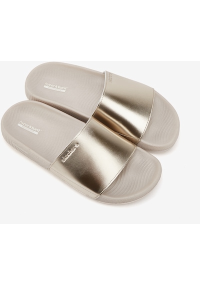 Skechers Hyper Slide - Shine On Kadın Altın Terlik 140431 Gld Altın