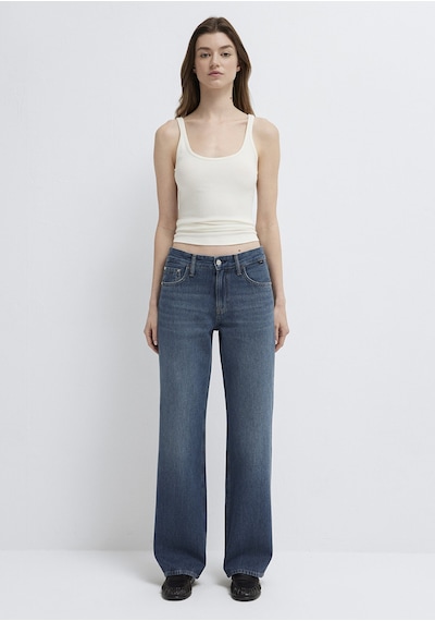Mavi - Lovely Classic Denim Puslu Koyu Mavi Jean Pantolon 1012645-a3167