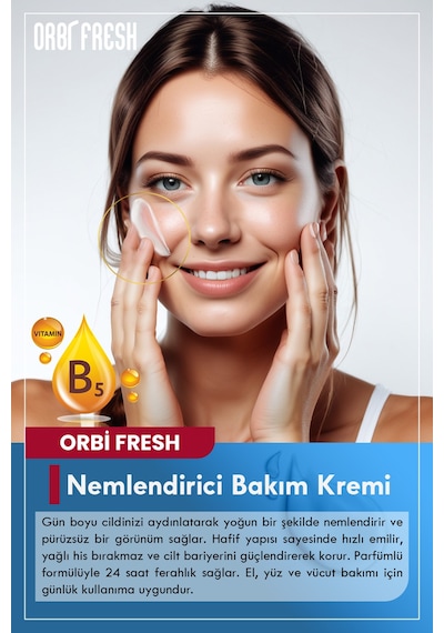 Yoğun Nemlendirici El,yüz,vücut Bakım Kremi Su Bazlı Yağlı His Bırakmaz 100ml