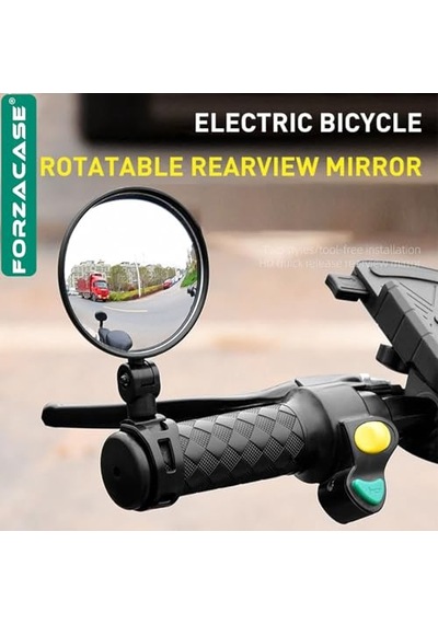 2 Adet Geniş Açılı Elektrikli Bisiklet Scooter Dikiz Aynası 8 Cm Çap - Fc619
