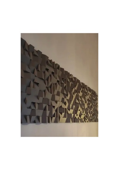 Akustik Ses Difüzörü 3d Duvar Paneli Siyah