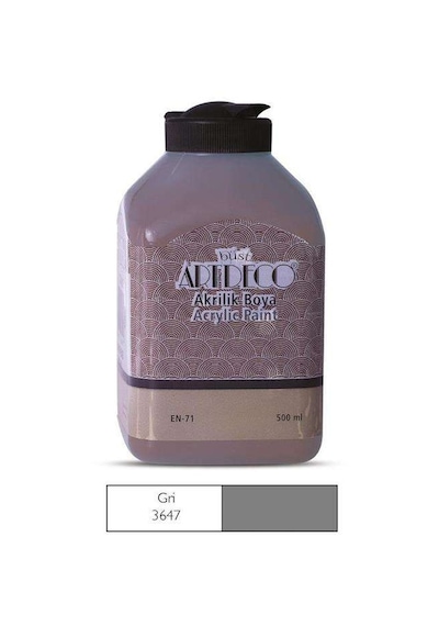 Artdeco Akrilik Boya 500ml Gri 3647 Diğer