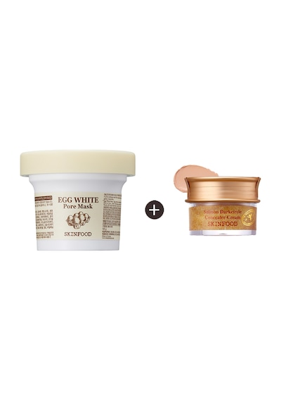 Skinfood Egg White Pore Mask + Salmon Concealer (1)