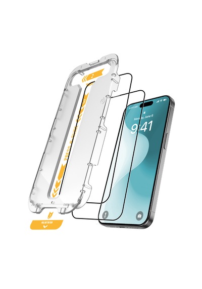 Buff Apple Uyumlu   iPhone 16 5d Easyfit 2 Adet Ekran Koruyucu