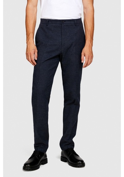 Sisley Slim Fit Çizgili Şardonlu Pantolon Erkek Krem T-shirt - 323a4pdlsf03c