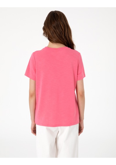 Pierre Cardin Kadın Pembe Tişört 50301461-vr041 Pembe