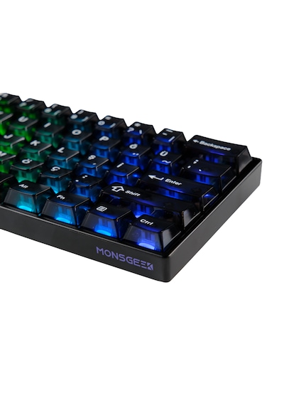 Akko Monsgeek Fun60 Max Black Hall Effect Glare Manyetik Switch 8k Hz Argb Kablosuz Hotswap Türkçe Gaming Klavye