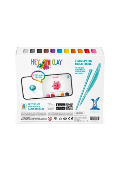 Hey Clay Yaratıcı Kil Seti - Animals Çok  Renkli