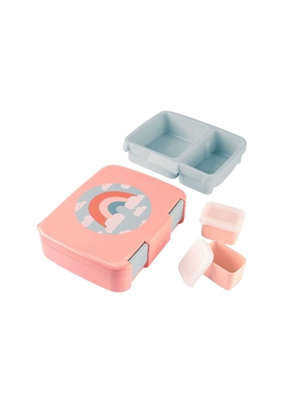 Skip Hop Spark Style Bento Beslenme Kutusu Gökkuşağı Somon