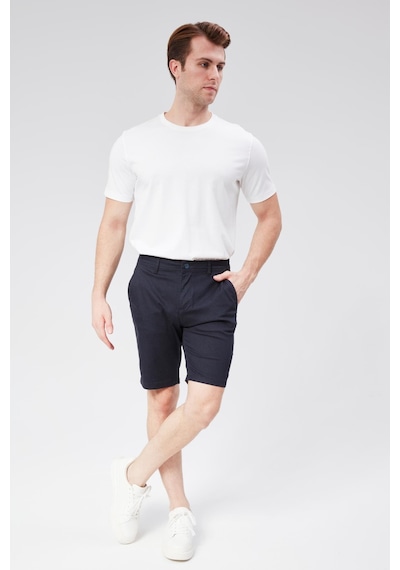 Braccas Erkek Modal Karşımlı Chino Slim Fit Şort Lacivert Lacivert