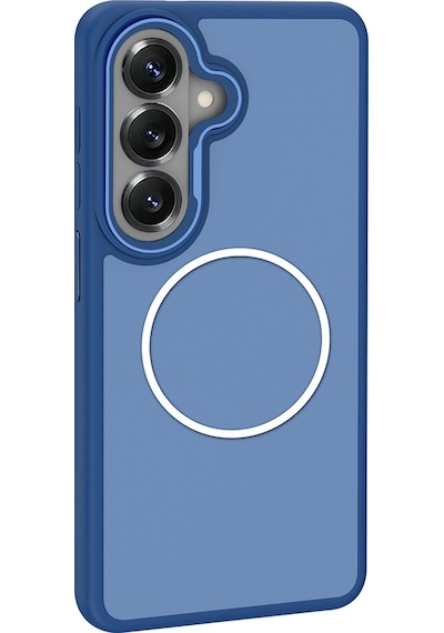 Ardemix Samsung Uyumlu Galaxy S26 Plus Kılıf M-safe Şarj Özellikli Metal Kamera Çerçeveli Zore Sanremo Silikon Kapak - Gri