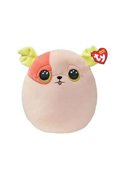 Ty Squishy Beannies Yastık Köpek Patch 20 Cm Açık Bej