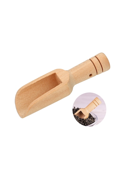 Love Yaprak Tay Infuser Seti Kapak Ahşap Kaşık Boş Drawstring File Torba Wooden Spoon Diğer