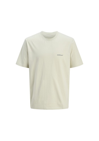 Jack & Jones Erkek Sirt Baskili Bisiklet Yaka Tisört - Split - 12297539 Celadon Tint
