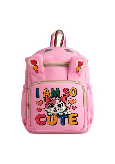 Ls-5170 Kız Çocuk Ana Okul Çantası Okul Çantası Pembe Sarı