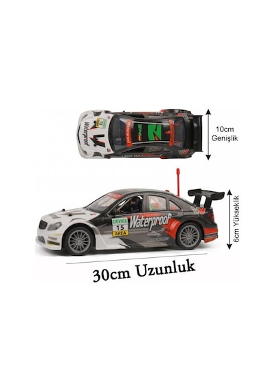 Uzaktan Kumandalı Pilli 4 Fonksiyonlu 1:14 Ölçekli 4x4 27mhz Oyuncak Yarış Arabası Gri