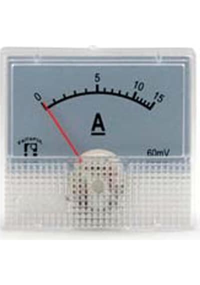 Ampermetre 48x45mm Ekran 44x25mm 15a Dc