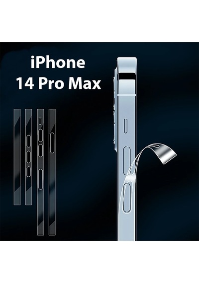 Ally Apple Uyumlu iPhone  14 Pro Max Hidrojel Hayalet Yan Alt Üst Kaplama Koru