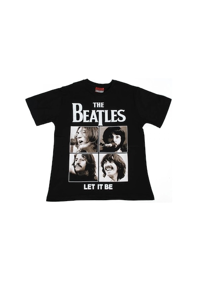 The Beatles Let It Be Tişört Siyah Çok Renkli