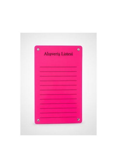 Alışveriş Listesi Yazı Tahtası - Silinebilir Kalemli Buzdolabı Not Panosu - 2 Adet Kalemli Sürpriz Hediyeli 69180930