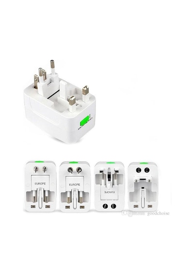 Unıversal Seyahat Adaptörü / 2 Usb Li Çoklu Priz Çevirici Adaptör